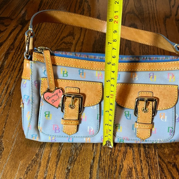 Dooney & Bourke Coated Canvas Double Front Pockets Shoulder Bag - Picture 8 of 11